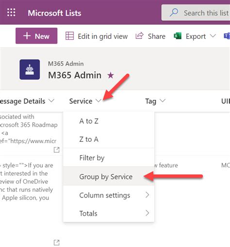 SharePoint List Views Export Method 2