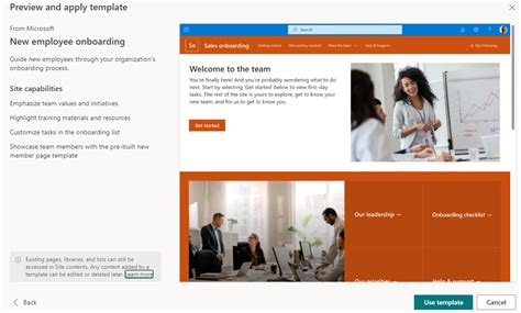 SharePoint Onboarding Template Examples