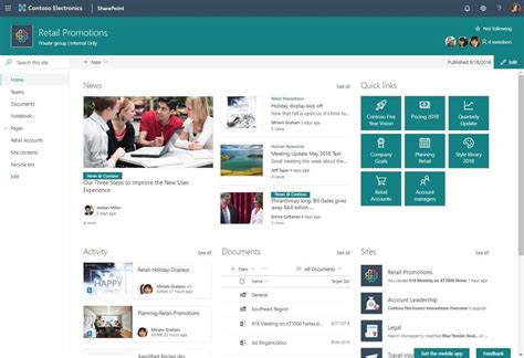 SharePoint Team Site Templates Features