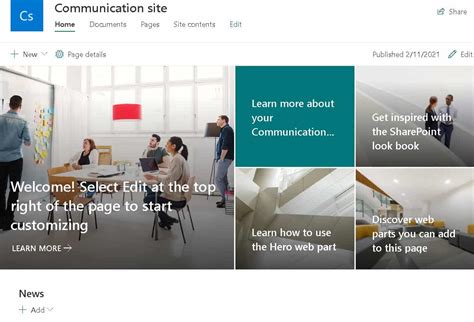 SharePoint Team Site Templates Tips