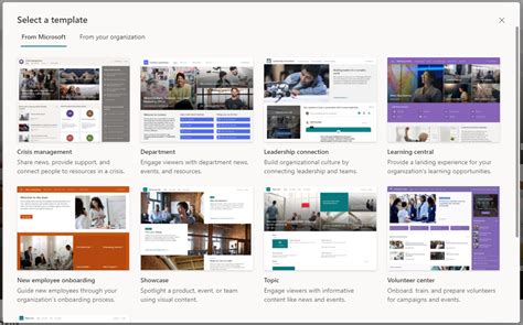 SharePoint Templates for Communication