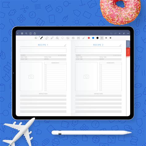 Sharing and Exporting Recipes with Goodnotes Template