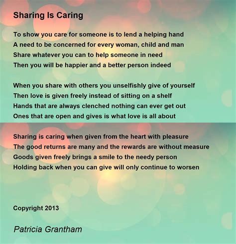 Sharing Poem