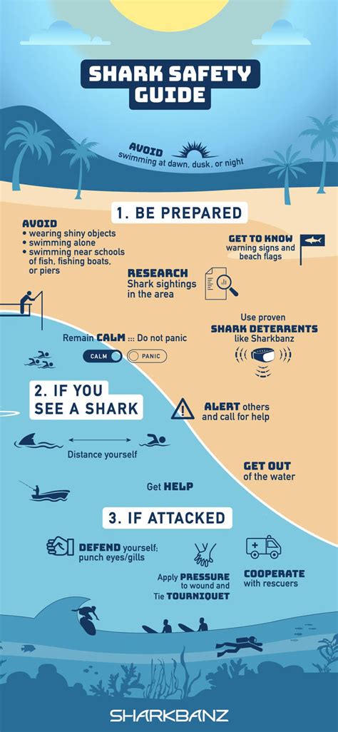 Shark attack safety tips