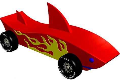 Shark Pinewood Derby Car Template Gallery 6