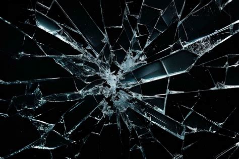 A picture of shattered glass, representing broken words