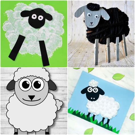 Sheep Craft Template for Adults