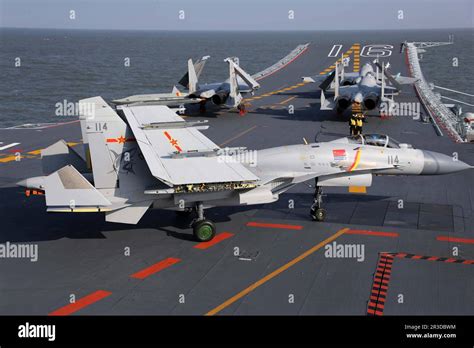 Shenyang J-15 on the carrier