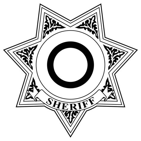 Sheriff's Badge Template