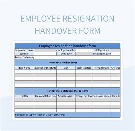 Shift Handover Template Excel Format