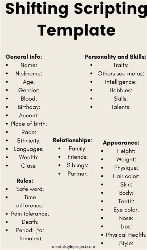 Shifting Realities Script Template Best Practices Image