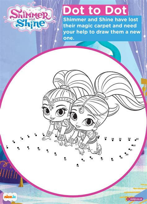 Shimmer and Shine connect the dots