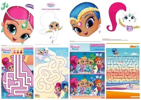 Shimmer and Shine printable activities