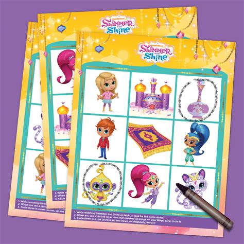 Shimmer and Shine printable games