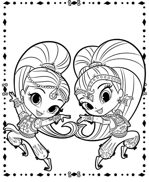 Shimmer and Shine printables