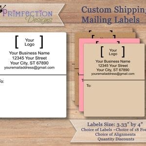 Shipping label elements