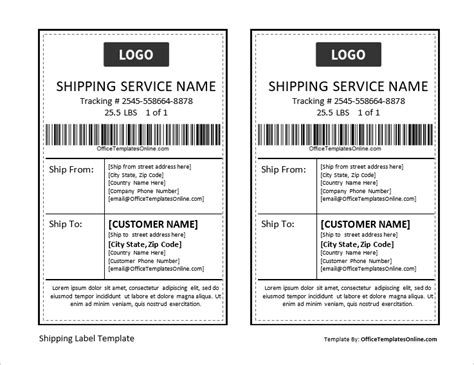 Shipping and Mailing Labels