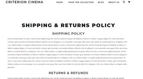 Shipping Policy Template Tips