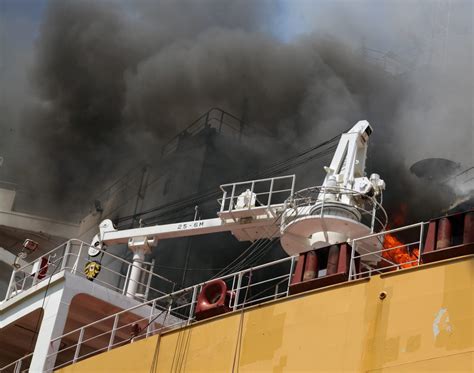 Fire hazards in a shipyard