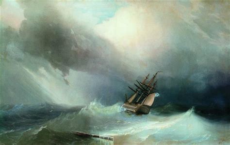 A depiction of the shipwreck in The Tempest