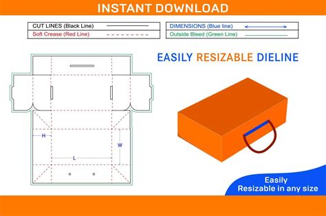 Shoe Box Design Template 2