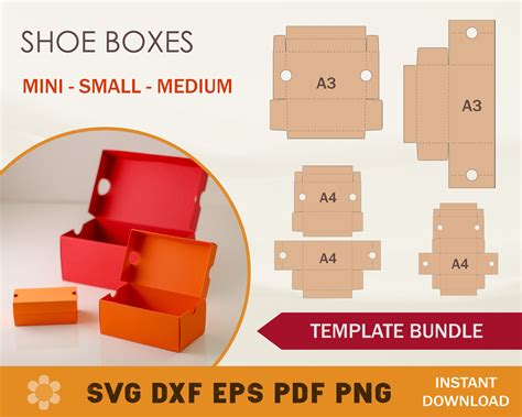 Shoe box template gallery 4