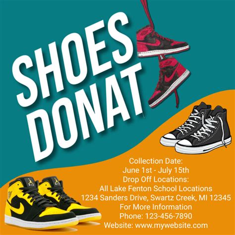 Shoe Drive Flyer Template Design Ideas