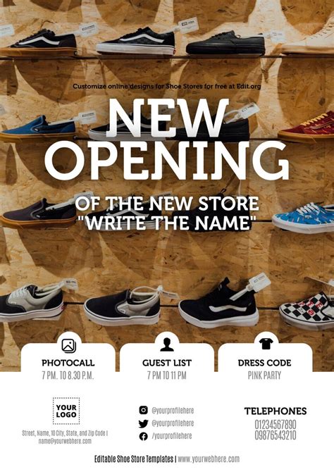 Shoe Store Template Design