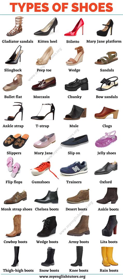 Description of shoe styles with navy skirt