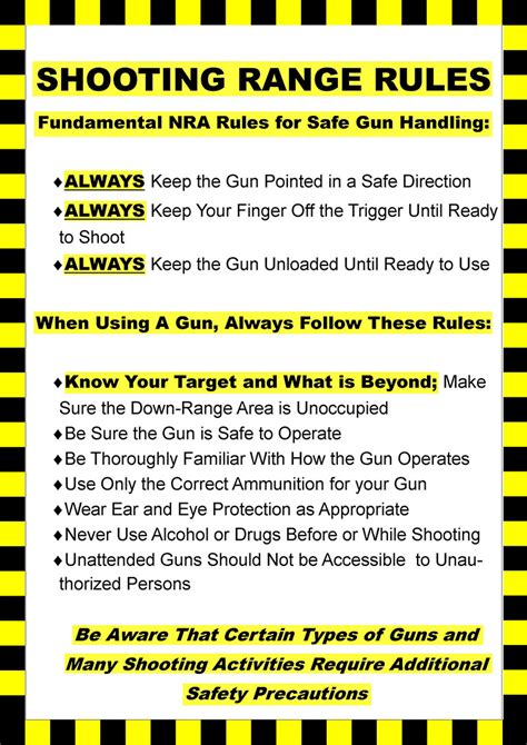 Shooting Range Rules