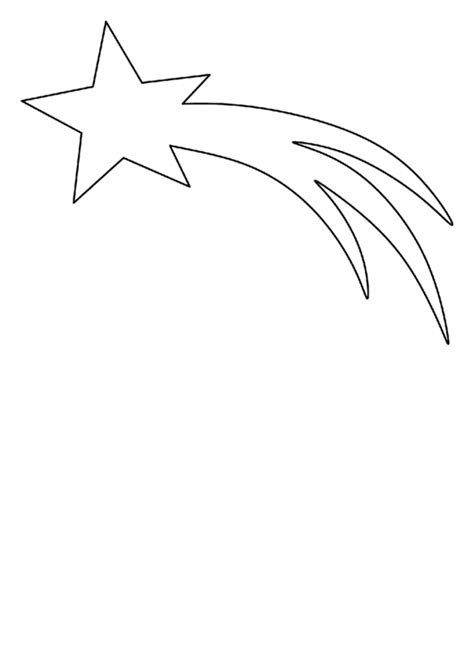 A child's drawing of a shooting star