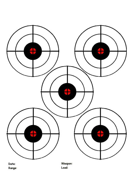 A person practicing shooting with targets