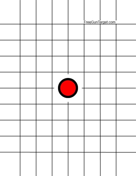 Grid Targets for Shooting Practice