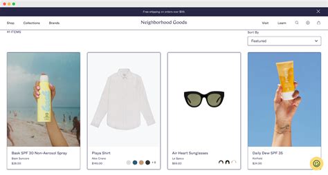 Shopify Collection Page Template Example 2