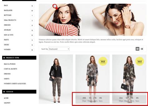 Shopify Collection Page Template Example 8