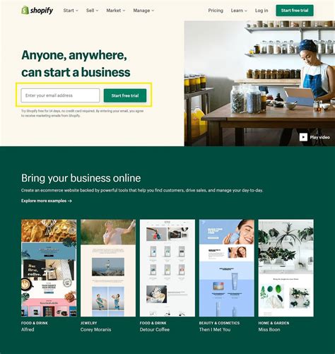 Shopify Home Page Template Design Tips