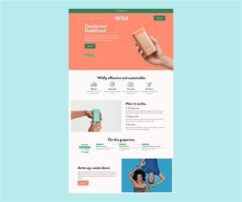 Shopify page template design