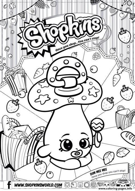 Shopkins Coloring Pages 2