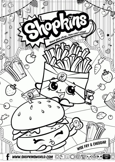 Shopkins coloring pages for girls