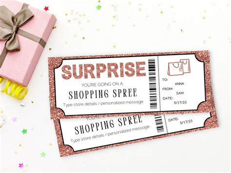 Shopping Spree Gift Certificates