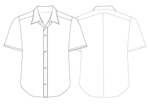 Short Sleeve Shirt Template