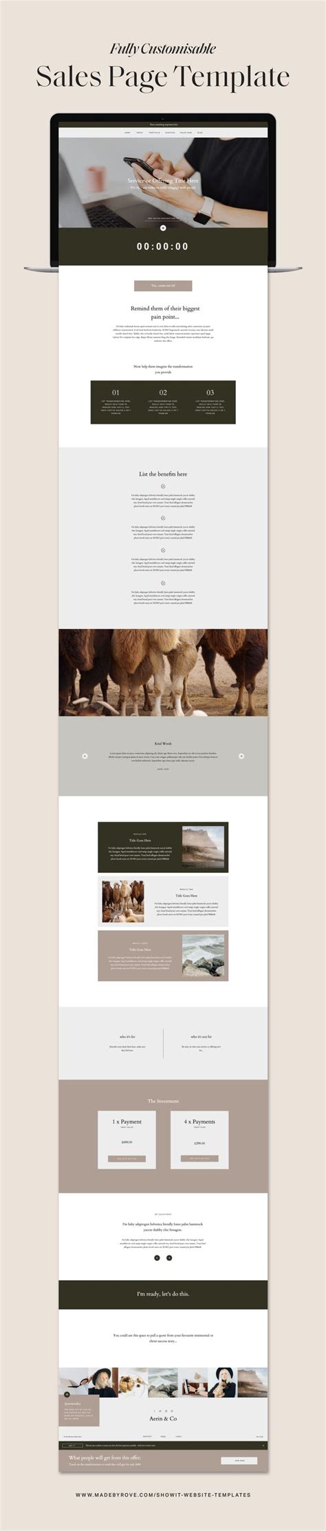 Showit Website Templates for Entrepreneurs