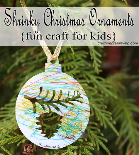 Shrink Paper Ornaments Example