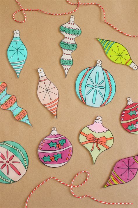 Shrinky Dink Ornaments