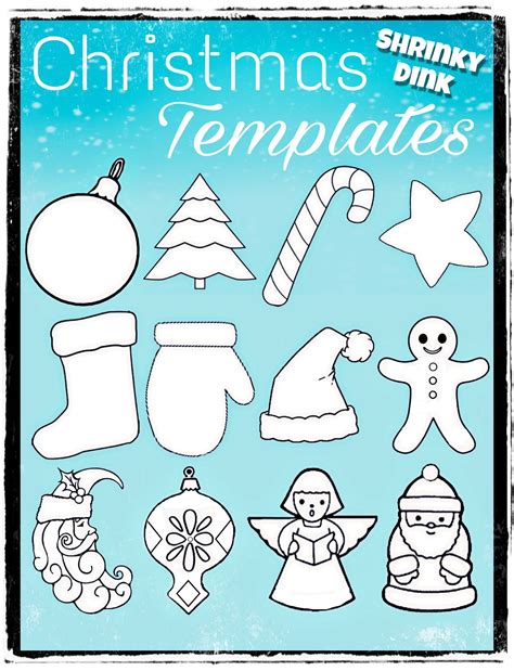 Shrinky Dink Paper Templates