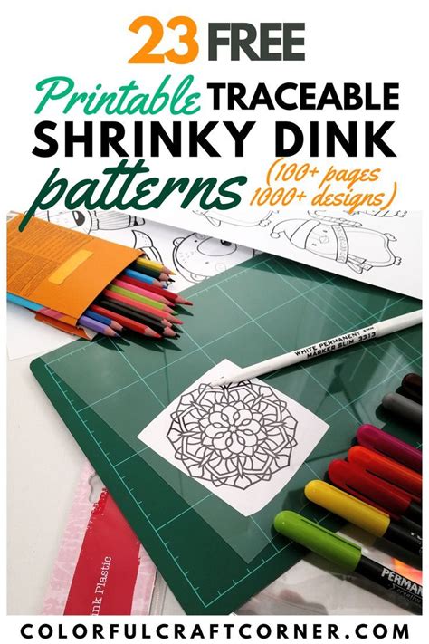 Shrinky Dink paper templates free