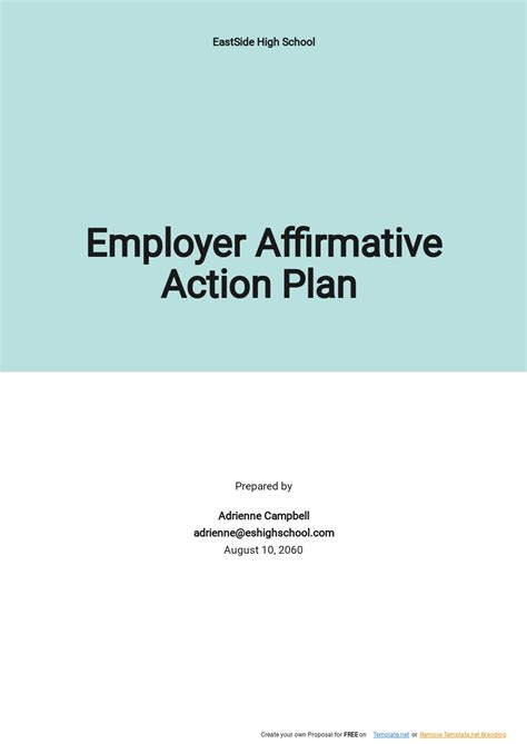 SHRM Affirmative Action Plan Template