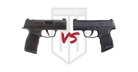 Sig Sauer P365 and P365X Comparison