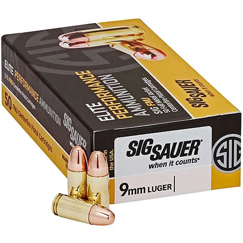 Sig Sauer 9mm Ammo Options