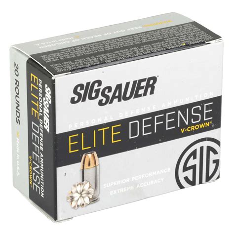 Sig Sauer Elite Performance V-Crown Jacketed Hollow Point